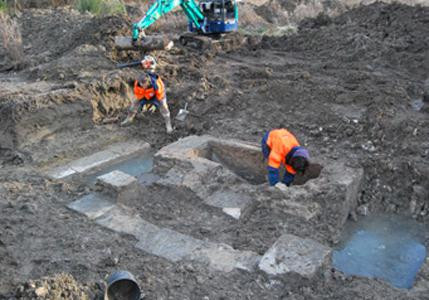Les fouilles à Saint Rémy de Provence