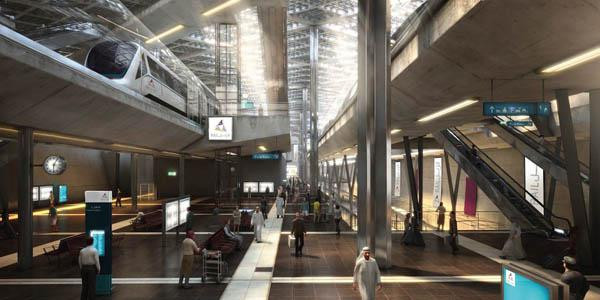 La ligne rouge, construite par le groupe Vinci doit relier l’aéroport de Doha et un vieux quartier, cœur historique de la capitale qatarie.