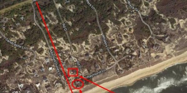 Long de 1885 mètres, ce chemin de sable est situé Napeague (223 habitants) dans les Hamptons