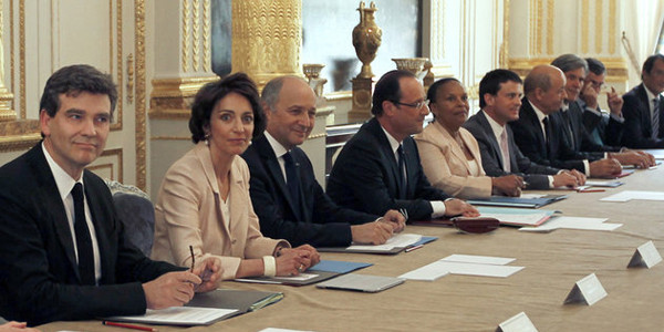 Le Conseil des ministres, réunion hebdomadaire du gouvernement.