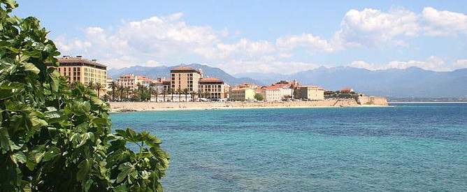 Vue de la baie d'Ajaccio, en Corse