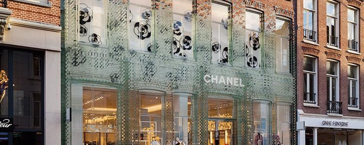 La boutique Chanel "Crystal Houses" sur P.C. Hooftstraat à Amsterdam