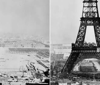 D'incroyables clichés de la Tour Eiffel en construction (