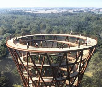 Au Danemark, une tour géante permettra d’observer la canopée depuis les cimes
