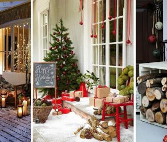 Déco de Noël : les 25 plus belles portes d'entrée à copier